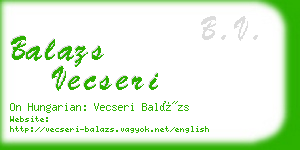 balazs vecseri business card